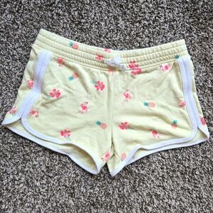 *3/$20 Shortie Shorts Pink Flamingo  Pineapple Tropical Yellow Kids 12 plus